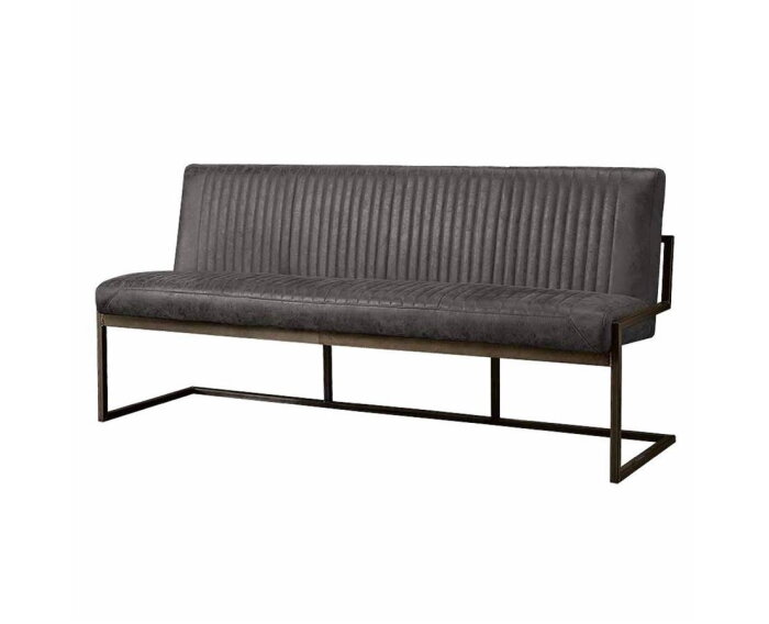 Eetkamerbank Ferro 135 cm - Antraciet | Tower Living