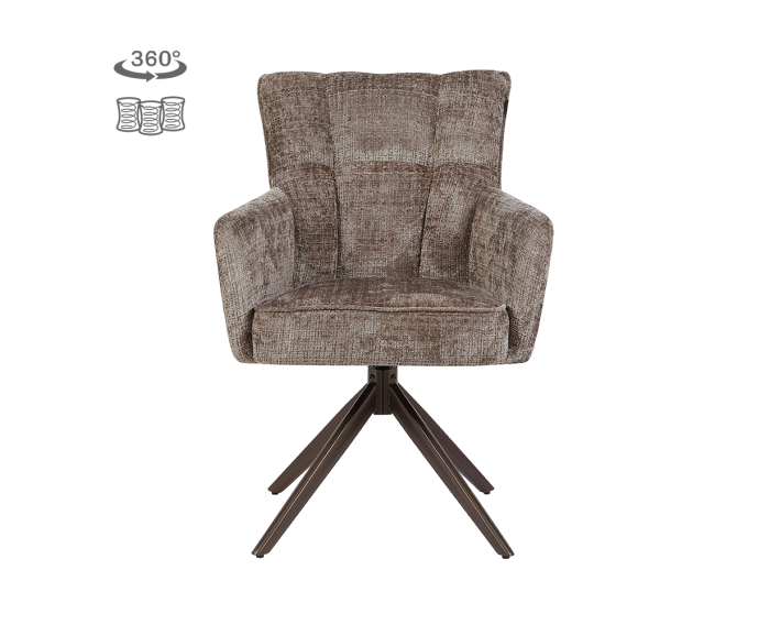 Bardi Armstoel - Cremona 24 clay - Anodic (draaibaar)