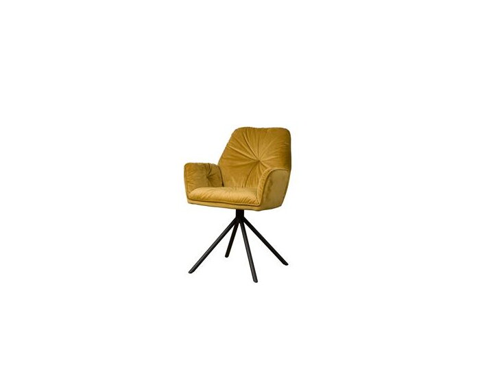 Palma Armstoel - fabric Bluvel 68 yellow