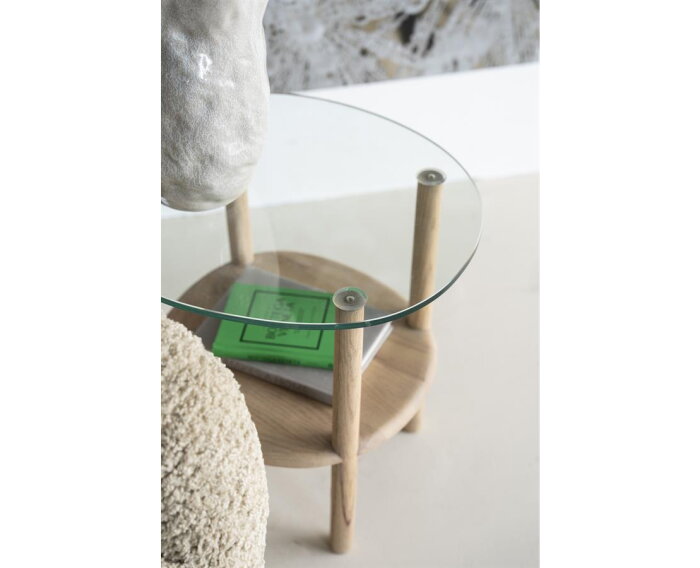 Bijzettafel Cleo 50x45cm - naturel | Eleonora