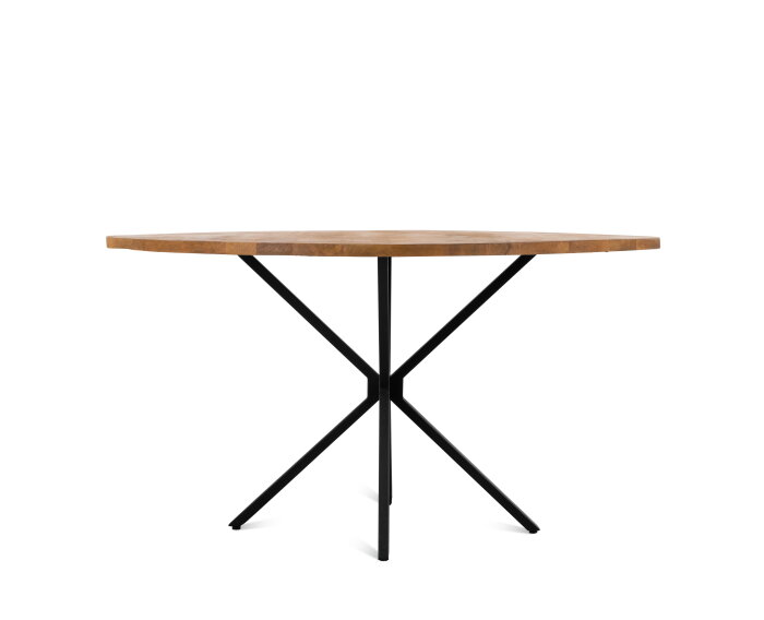 Eettafel Jayden rond mangohout 120 cm - Naturel