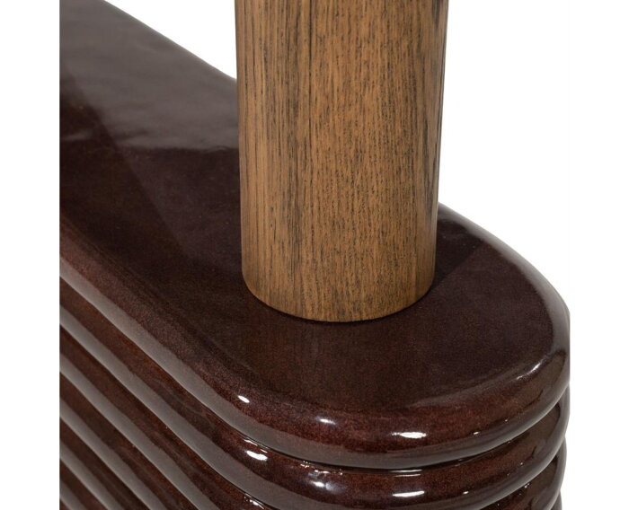 Sidetable Kyan 130x32cm - bruin | Eleonora