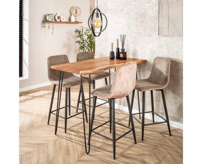 Bartafel Timber Acacia 130x70 cm - Naturel
