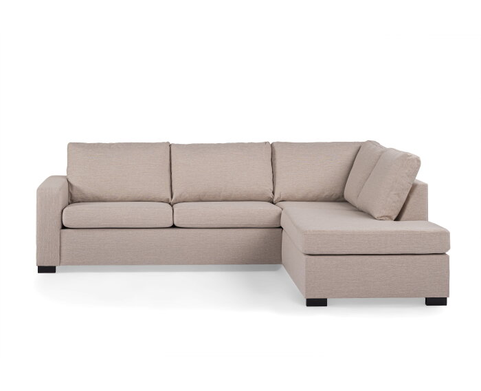 Hoekbank Eleven rechts By-Olaf – 3-zits met hoek rechts – Stof Inari 22 Beige – 252x194 cm