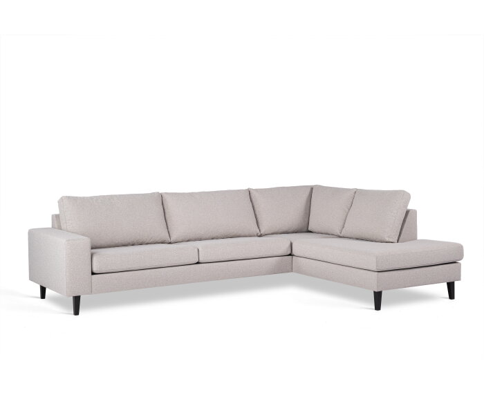 By-Olaf Hoekbank Castricum rechts – 3-zits stof Cover 83 grijs – 290x199 cm