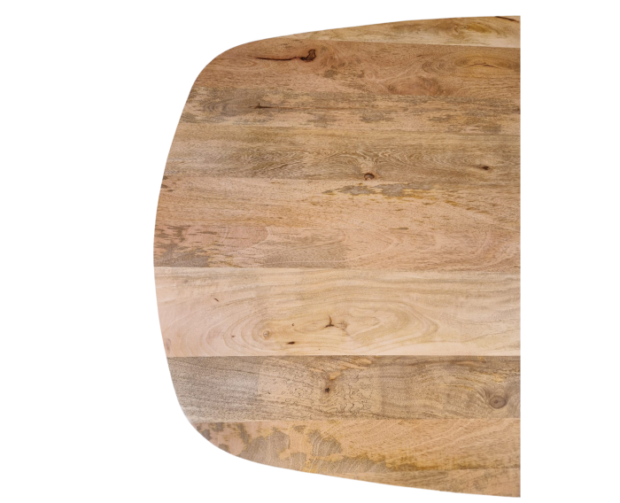 Eettafel Nevada Deens ovaal mangohout 160x90 cm - Naturel
