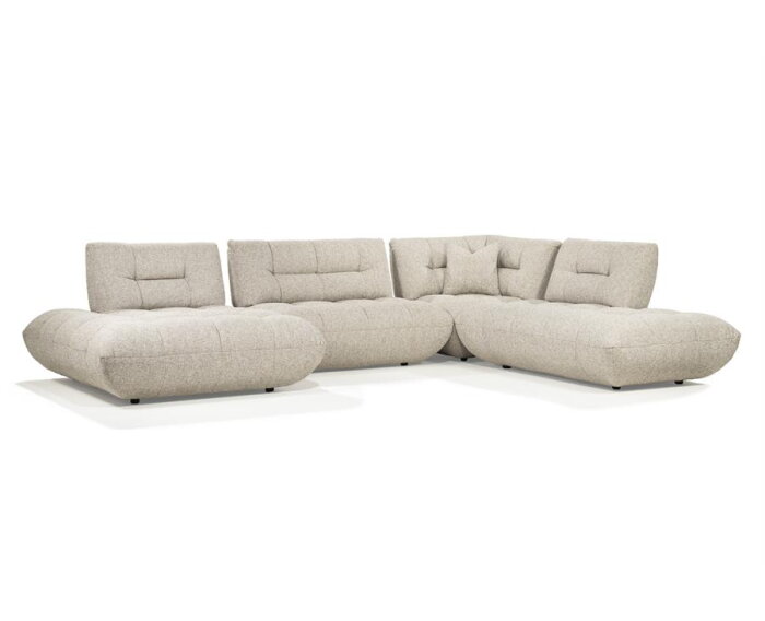 SEVN Esmee modulaire hoekbank Serenity Fossil - 335x245 cm - Zelf samen te stellen