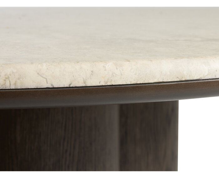 Eettafel Piazze rond marmer &Oslash;120 CM - Beige