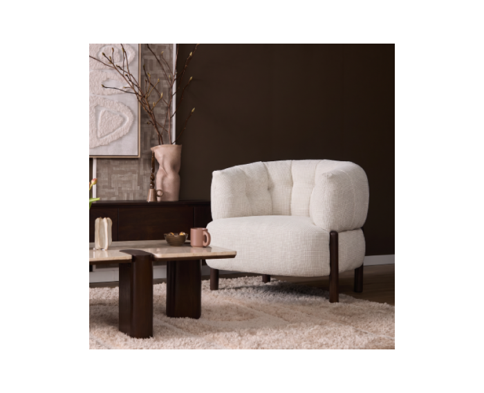 Fauteuil Feda Beige
