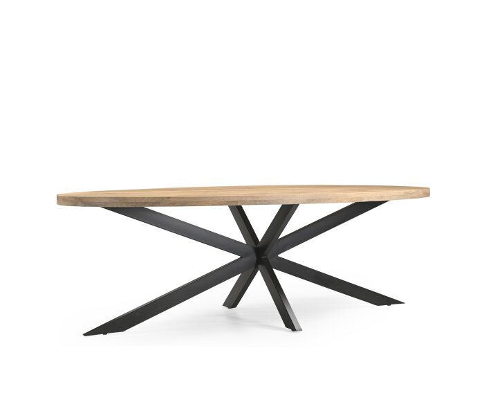 Eetkamertafelblad Ellips 25+25 160