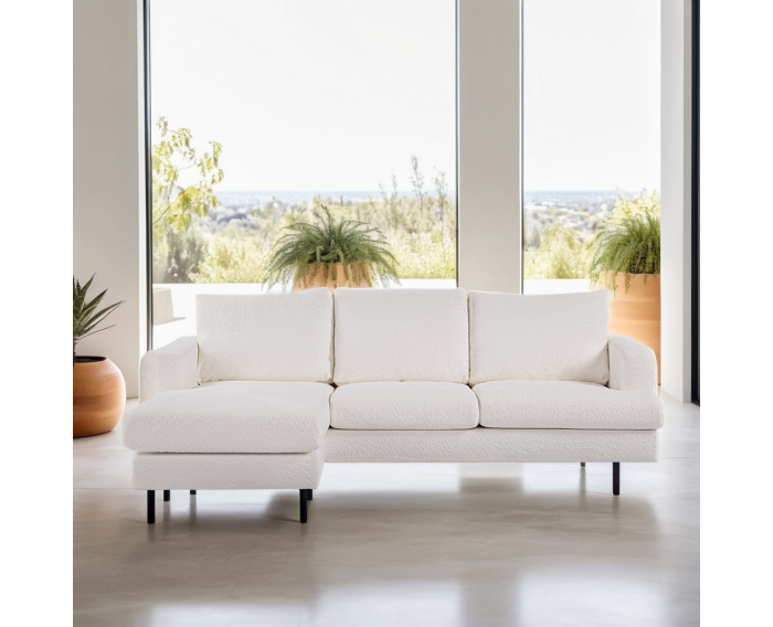 3 seater sofa CL L+R, fabric Abriamo, A920 natural
