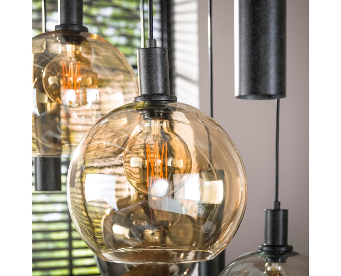 Hanglamp Sfera Tricolore 5+4L - Artic zwart