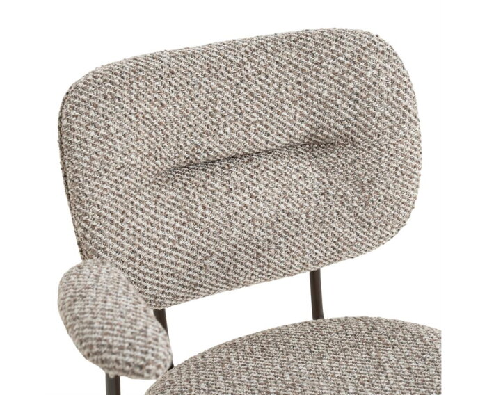 Stoel Tibbe met arml - taupe | Eleonora