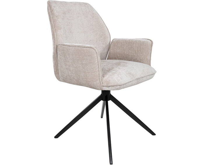 Eetkamerstoel Riva draaibaar 360 - Vibe - Beige 08