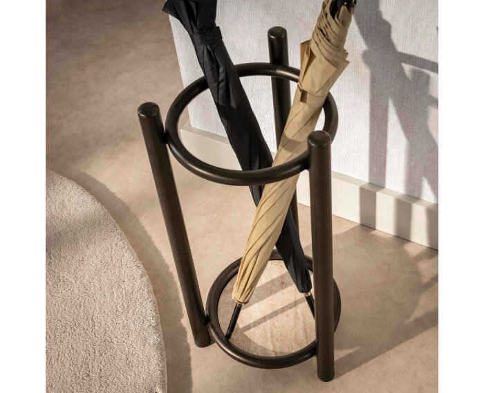 Paraplubak Luno rond - Poedercoat drift brown