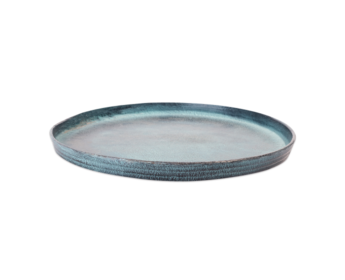 Blue Patina Decorative Tray