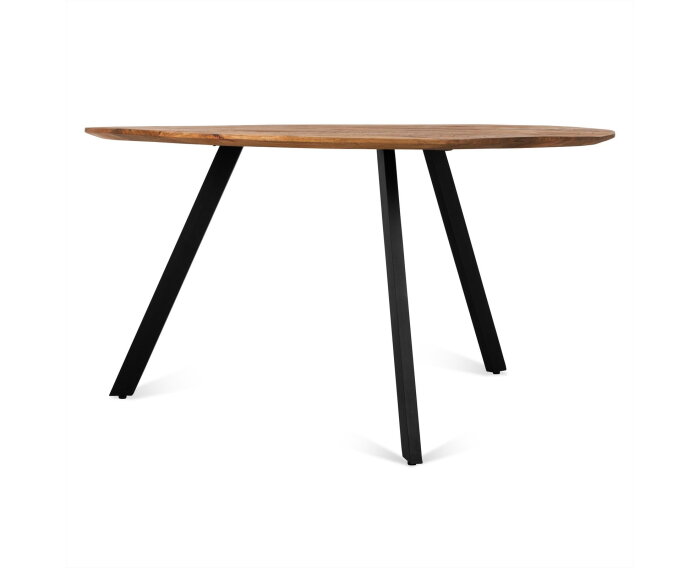 Eettafel Berlin Rond mangohout 120 cm - Naturel