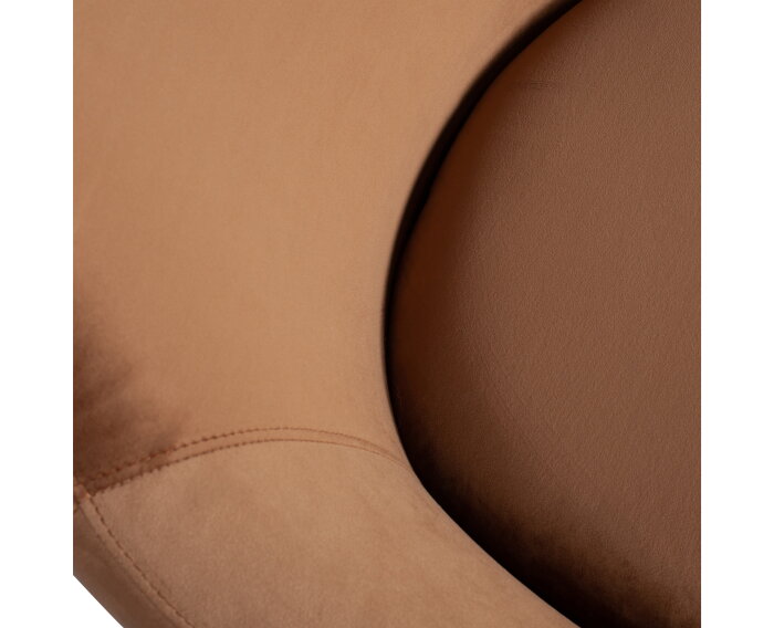 Jada Draaifauteuil Fluweel Bruin - WOOOD Exclusive