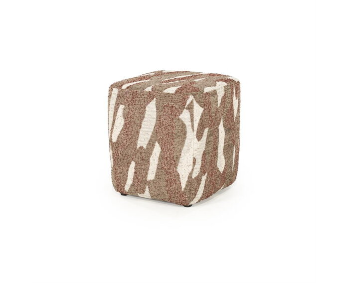 Pouf Rytm small - rood | BY-BOO
