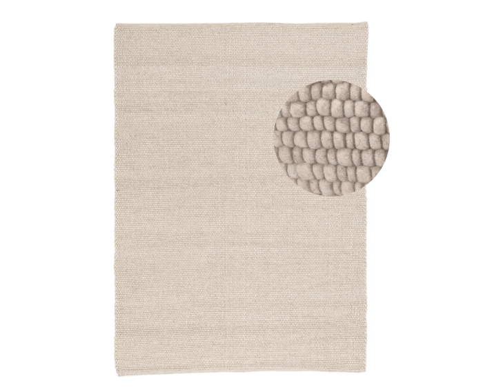 by fonQ Dots Vloerkleed - Beige - Rechthoekig - 160 x 230 cm