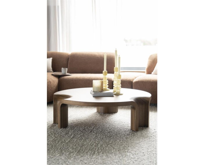 Salontafel Avar 110x110cm - bruin | Eleonora