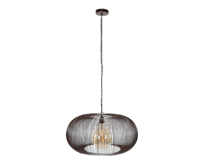 Hanglamp Copper twist &Oslash;70 cm - Zwart nikkel