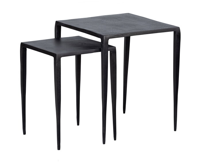 Set V 2 - Punk Bijzettafels Metaal Zink - BePureHome