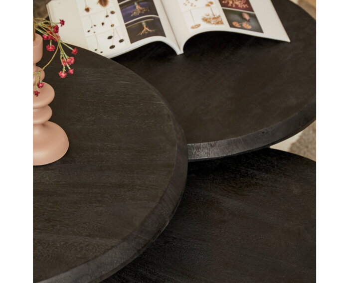 Salontafel Ohio Black | set van 3