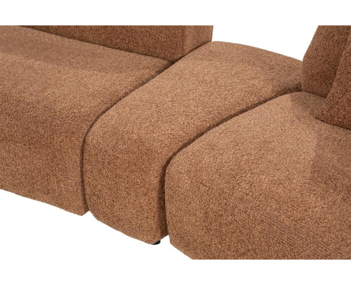 SEVN Marit modulaire hoekbank Yarra Nougat - 411x130 cm - Zelf samen te stellen
