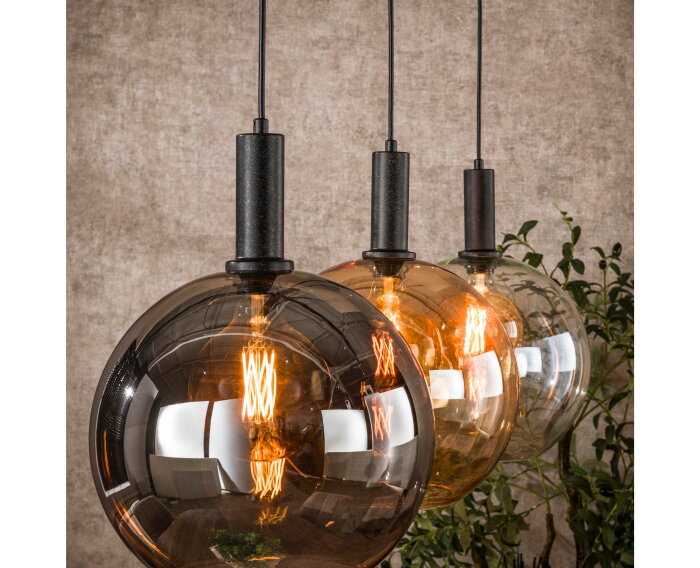Hanglamp 3L tricolore Sfera - Artic zwart