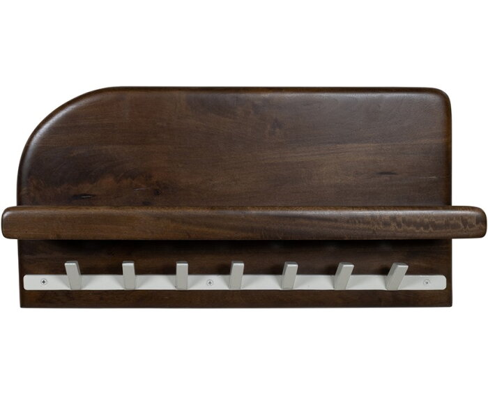 Bonaire kapstok 60 met plankje en 7 haken - Welcome Home Collection