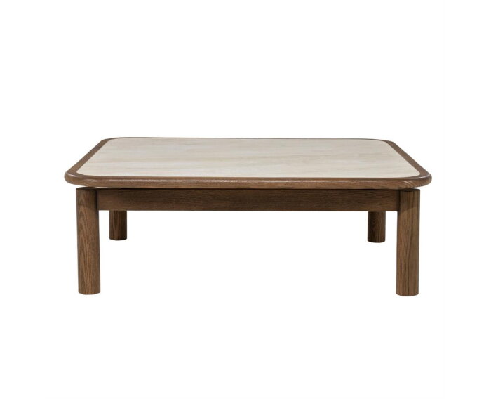 Salontafel Gabi 100x100cm - bruin | Eleonora