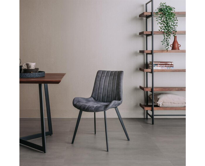 Eljas Stoel - fabric Savannah anthracite