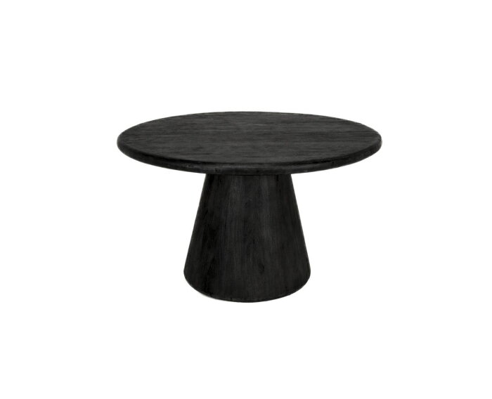 Asti Eetkamertafel rond zwart 130 cm