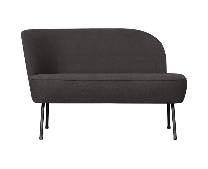 Vogue Lounge Fauteuil Links Geweven Stof Donkergrijs - BePureHome