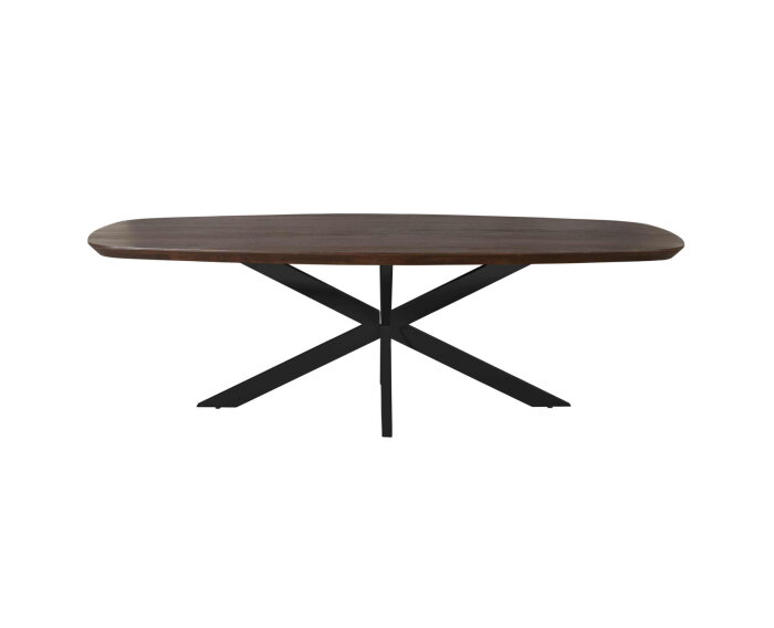Eettafel Madison Brown | 280 cm | Deens Ovaal | Poot Black