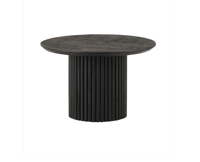 Salontafel Congo Rond 60cm Zwart Acaciahout