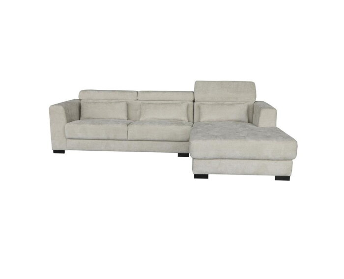 Brighton 3-AL + Chaise R - fabric XS85 15 Ivory