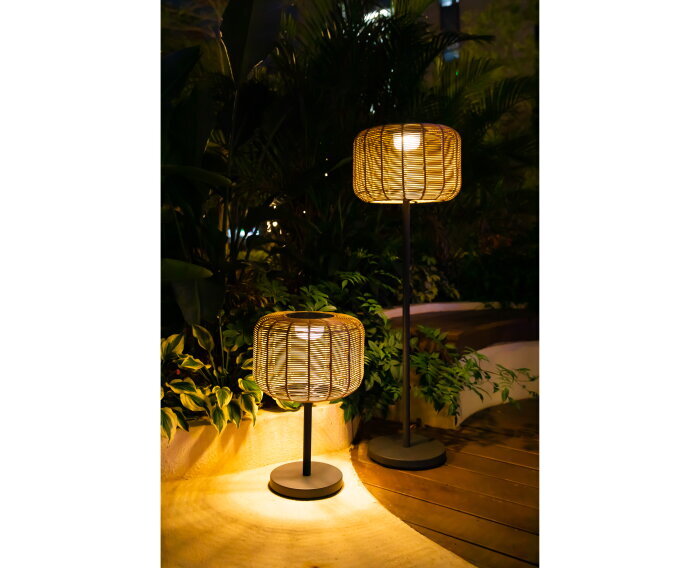 Buitenlamp Nina Garden Solar Rotan