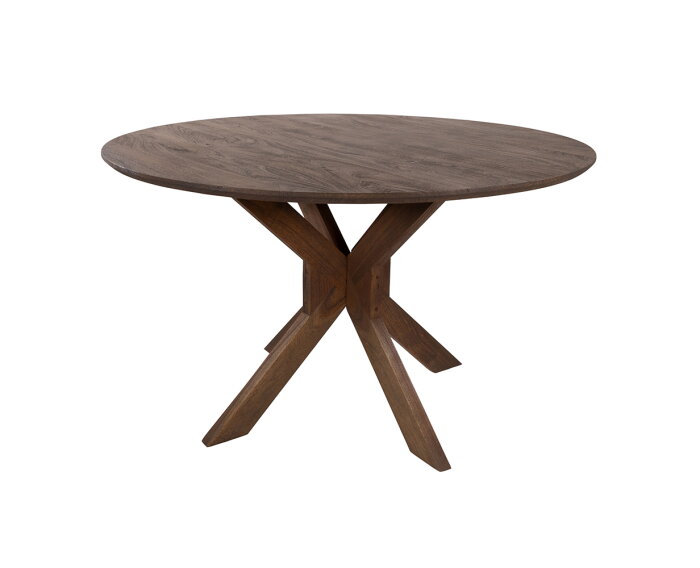 Eetkamertafel Ø130, Acacia Marron Brown - Gemini Table Collection