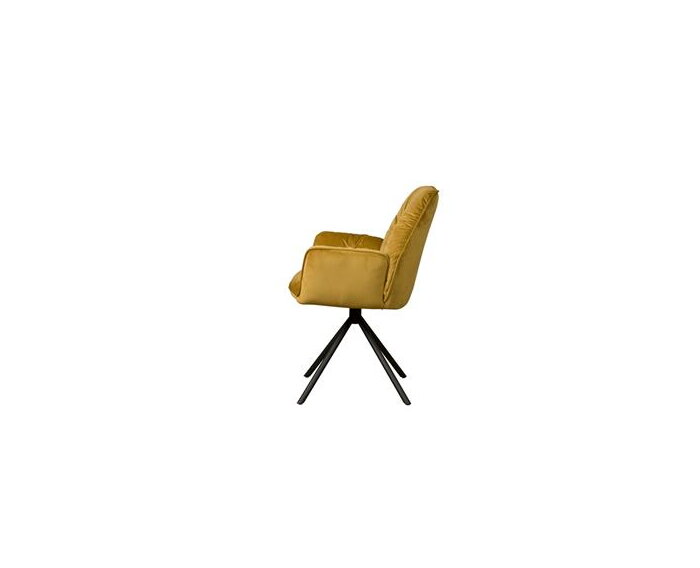 Palma Armstoel - fabric Bluvel 68 yellow
