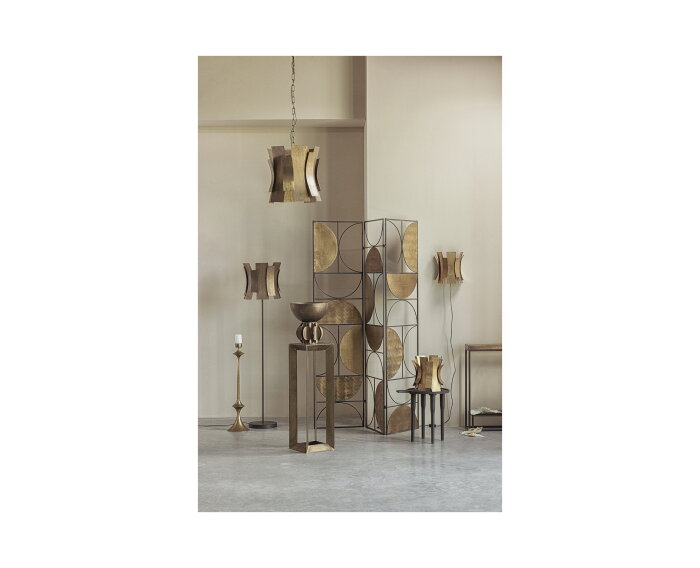 Plain Plantenstandaard Metaal Antique Brass - BePureHome