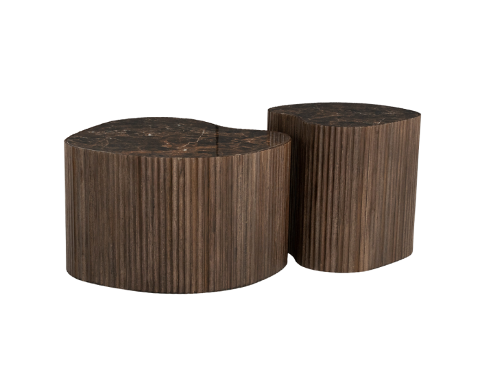 Nice (set of 2) 60x60cm - bruin | BY-BOO