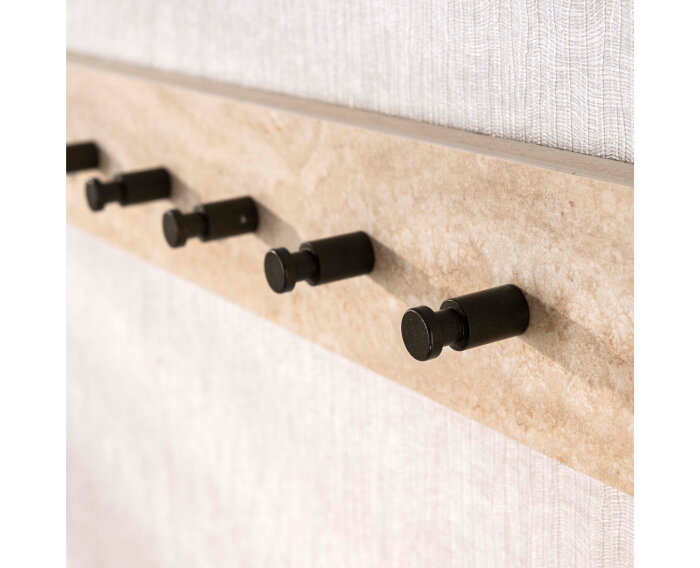 Kapstok Travino 7H - Keramiek travertine