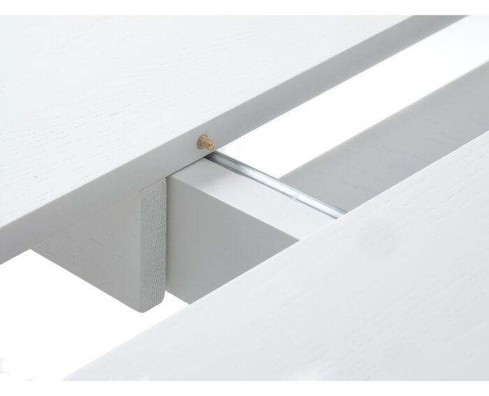 ettafel Nola rond eikenhout uitschuifbaar &Oslash;120-167 cm - wit