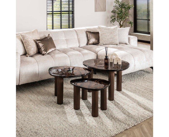 Salontafel S Eclips - Koper antiek finish