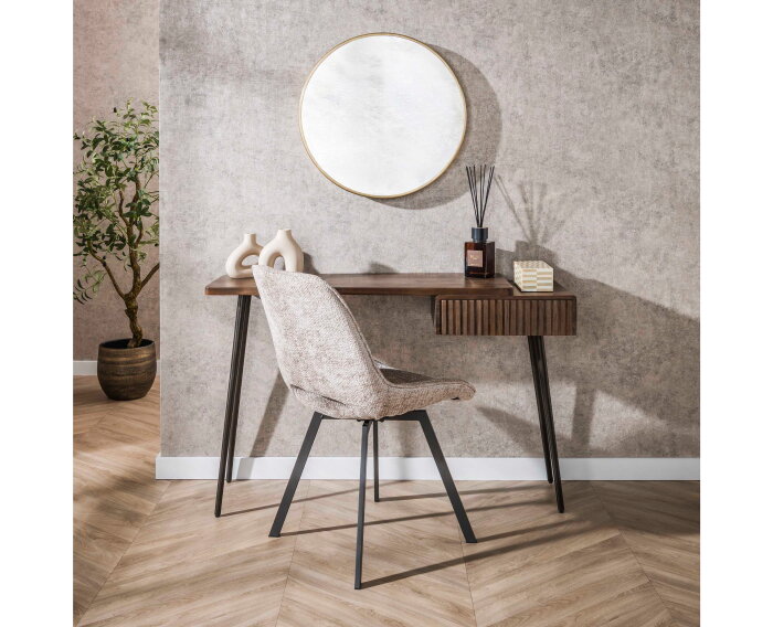 Haltafel Carve - Massief acacia drift brown
