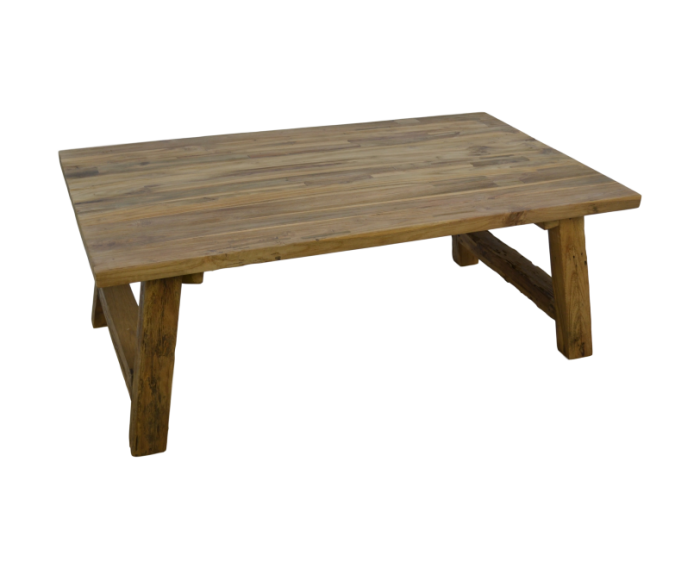 Salontafel Lawas - 120x70x45 - Naturel - Oud rustiek teakhout