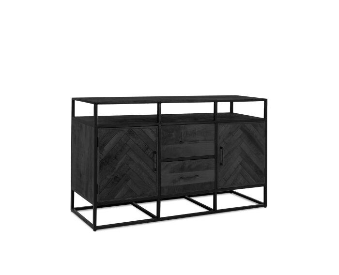 Jax 2 Door 2 Drawer Sideboard Black 150