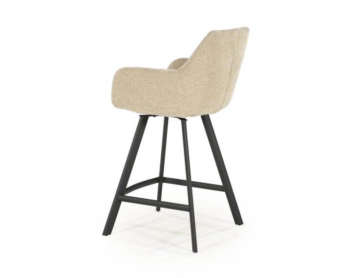 Barstool Bliss with armrest - taupe | BY-BOO